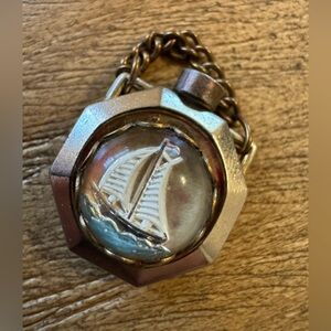 Vintage Nautical Themed Necklace Fillable Charm